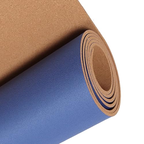 コルクロール 自己粘着式ではありません コルクマットロール 床タイル 遮音 8mm厚 オフィスのホーム スクール DIY 用品 青(0.9x1m(3x3.3ft))